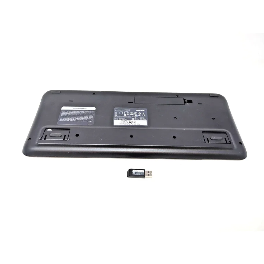 Microsoft 2000 Wireless Keyboard with USB Dongle Receiver Black